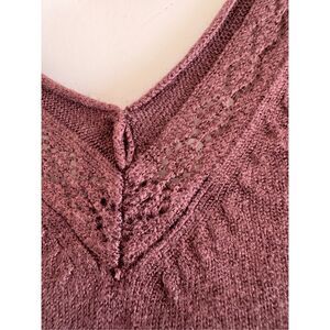 George blouse women’s L vintage 90s knit V-neck short sleeve